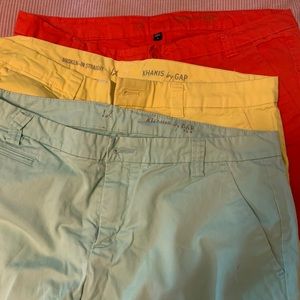 Lot of three gap khakis sz. 12